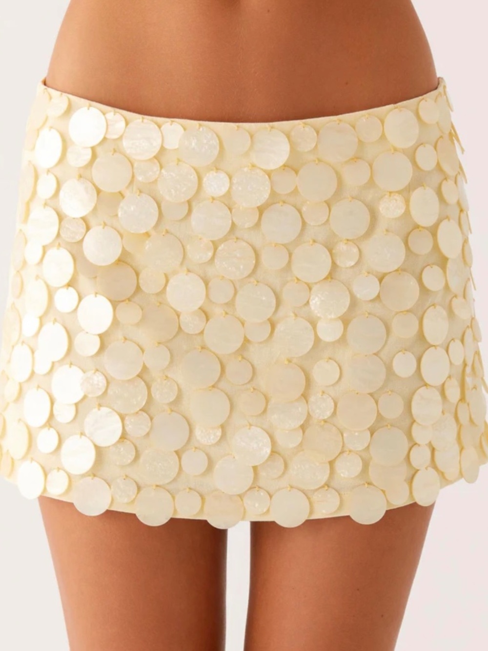 Peppermayo Movie Star 🍿🎥 Butter Yellow Mini Skirt